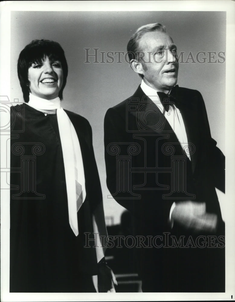 Undated Press Photo Bing Crosby and Liza Minnelli co-host Jubilee NBC special- Historic Images