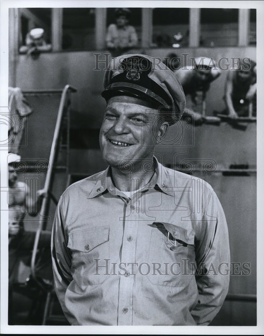 1981 Press Photo Richard Slattery in Mister Roberts- Historic Images