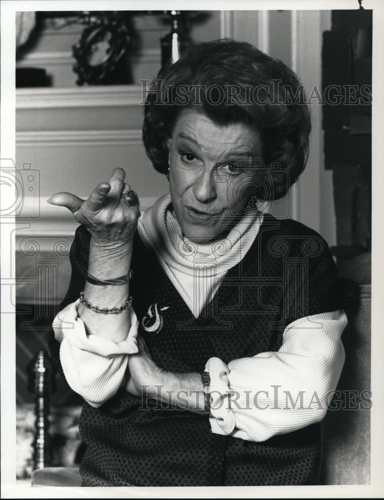 1987 Press Photo Nancy Walker stars in Mama&#39;s Boy on NBC- Historic Images