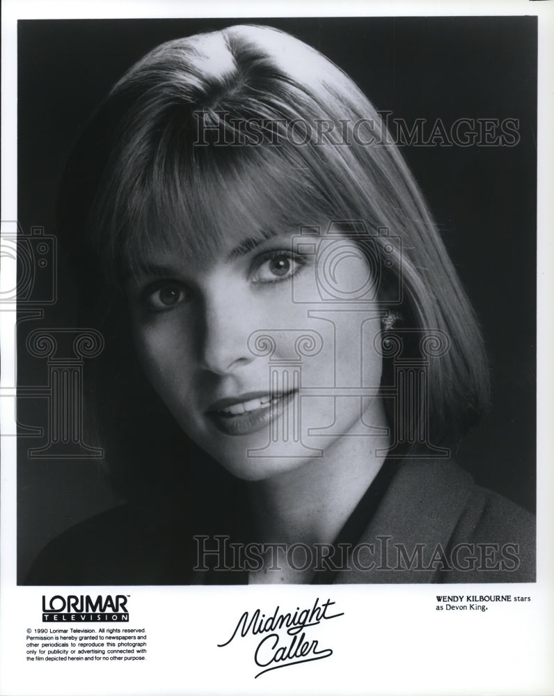 1988 Press Photo Nancy Kilbourne in Midnight Caller- Historic Images