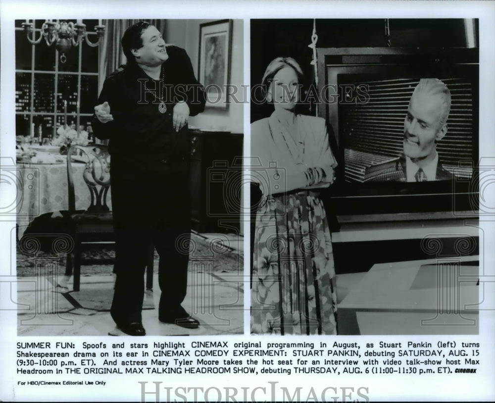 Press Photo Stuart Pankin Mary Tyler Moore Max Headroom- Historic Images