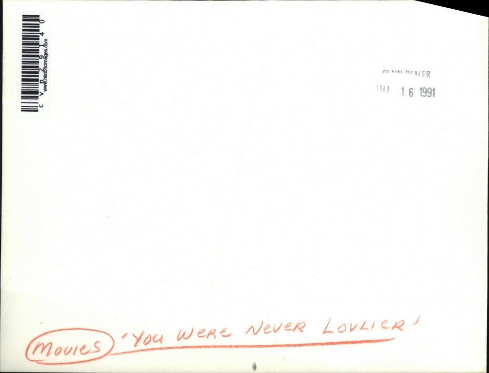 1942 Press Photo Rita Hayworth in You Were Never Lovelier - cvp29140