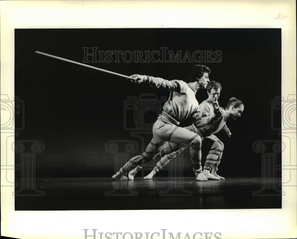 1982 Press Photo Louis Russo Christopher Stygar Debra Force in Signals- Historic Images