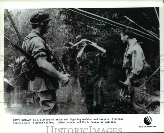 1988 Press Photo Stephen Caffrey & Terence Know in Bravo Company - cvp29209- Historic Images