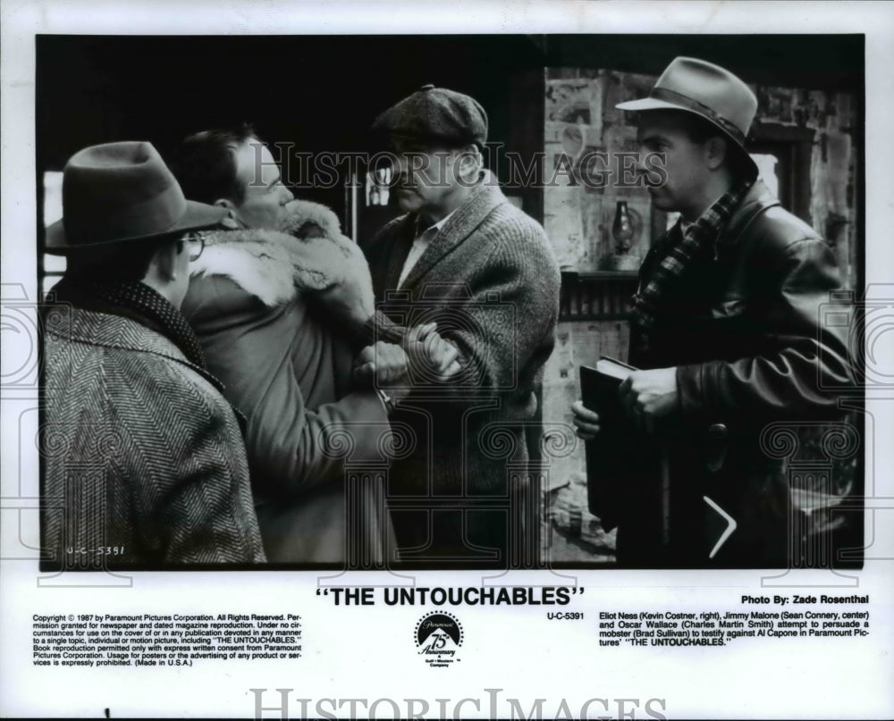 1988 Press Photo Sean Connery Kevin Costner In The Untouchables- Historic Images