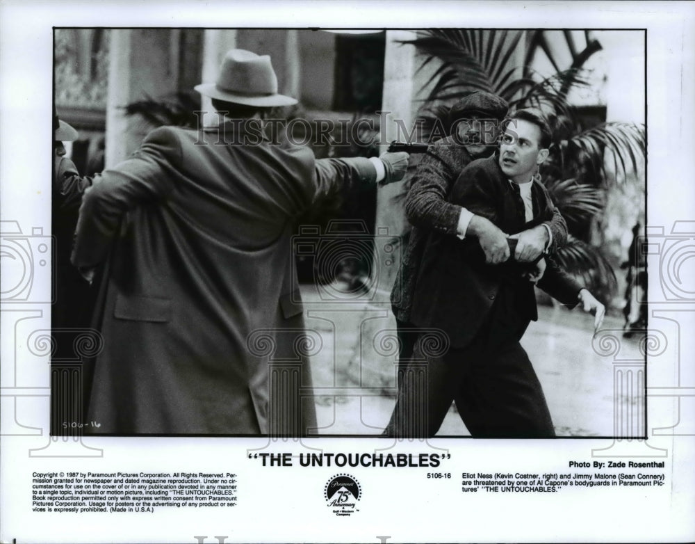 1987 Press Photo Kevin Costner &amp; Sean Connery in The Untouchables- Historic Images