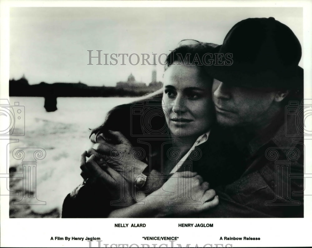 1984 Press Photo Nelly Alard &amp; Henry Jaglom in Venice/Venice- Historic Images