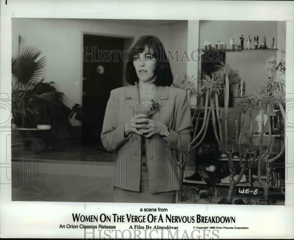 1988 Press Photo Carmen Maura in Women on the Verge of a Nervous Breakdown- Historic Images