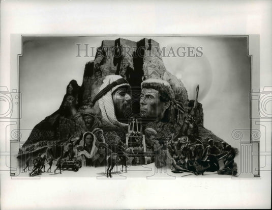 Press Photo Poster for the ABC show Masada showing Peter O'Toole and Peter- Historic Images