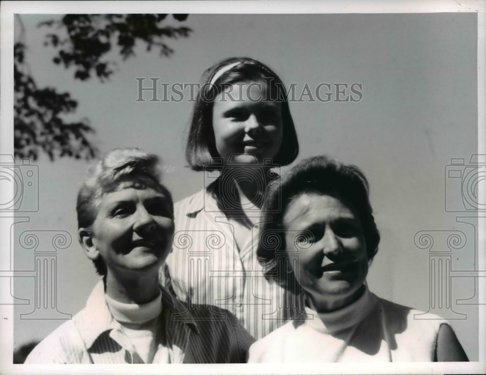 Press Photo Mary Martin, Randy Paar and Miriam Paar in The Jack Paar Program- Historic Images