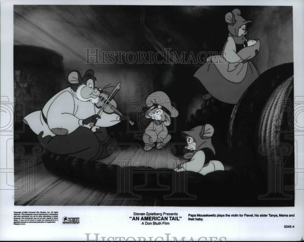 1987 Press Photo Movie An American Tail - cvp29471- Historic Images