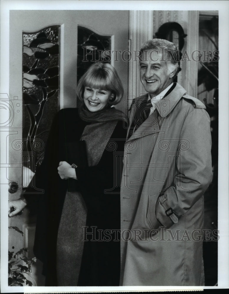 1985 Press Photo Ilene Graff and Bob Uecker in Mr. Belvedere- Historic Images