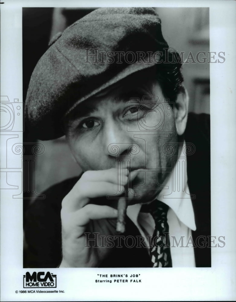1986 Press Photo Peter Falk stars in The Brink&#39;s Job- Historic Images