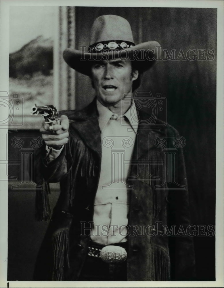 1986 Press Photo Clint Eastwood in "Defender of the Downtrodden"- Historic Images