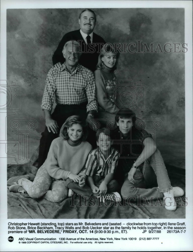 1988 Press Photo Cast of Mr. Belvedere- Historic Images