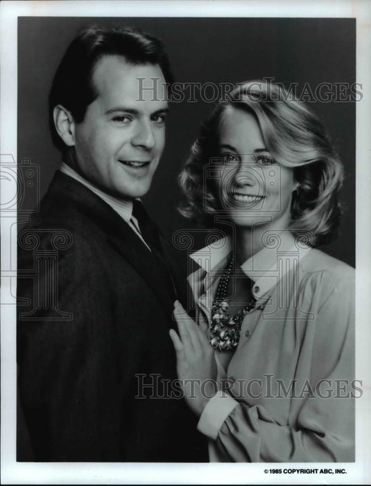 1985 Press Photo Bruce Willis Cybill Shepard Moonlighting- Historic Images