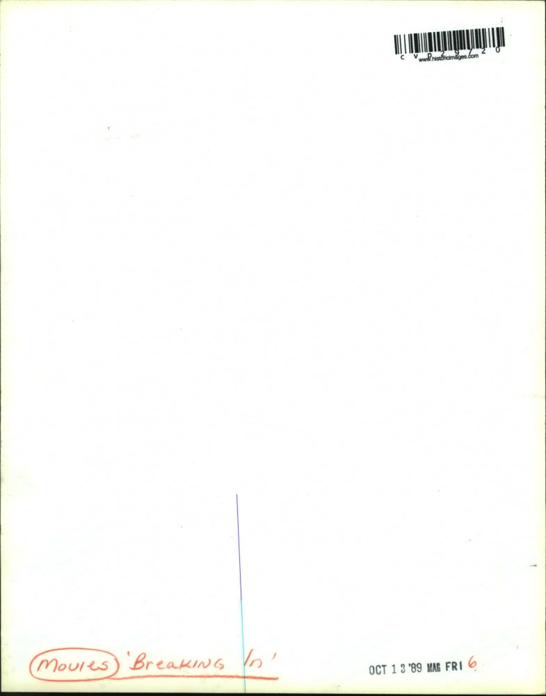 1989 Press Photo Casey Siemaszko and Burt Reynolds in Breaking In. - cvp29720