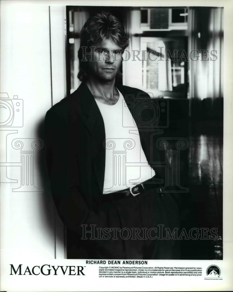 Press Photo Richard Dean Anderson in MacGyver - cvp30044- Historic Images