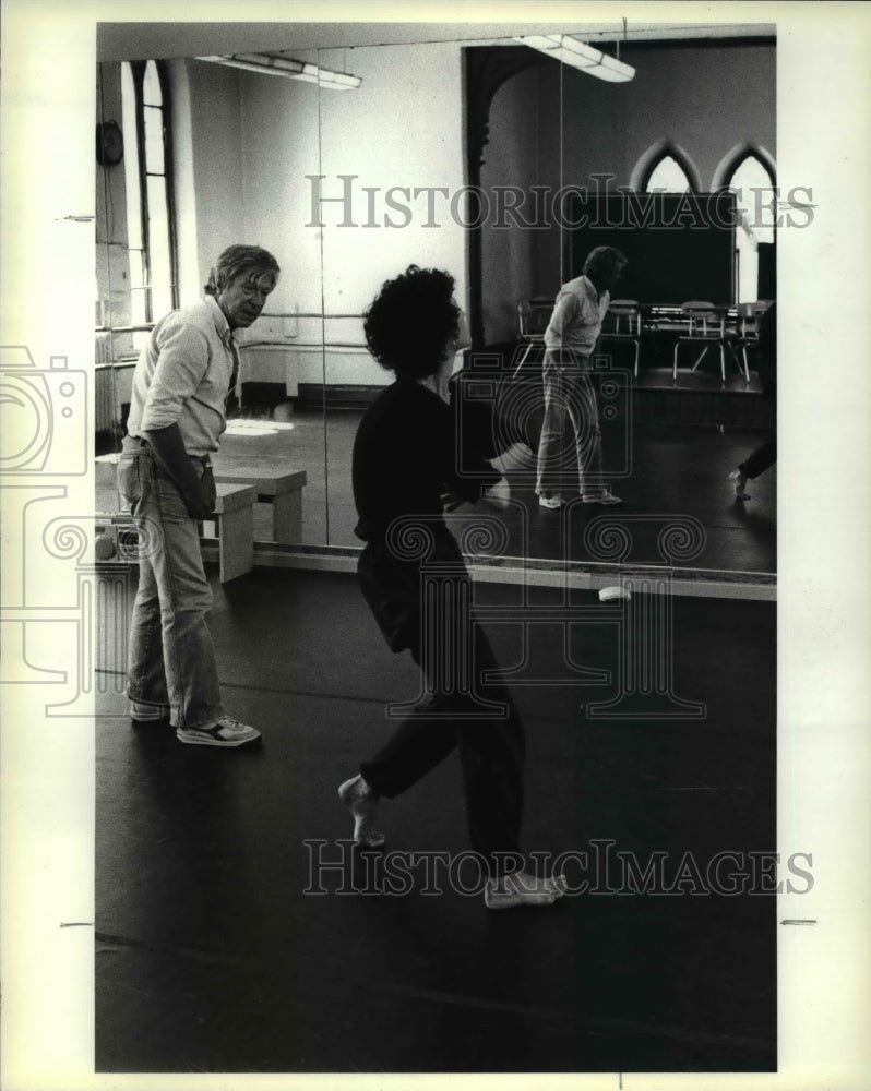 1984 Press Photo Ellen Logan rehearsing Tristeza with Heinz Poll - cvp30091- Historic Images
