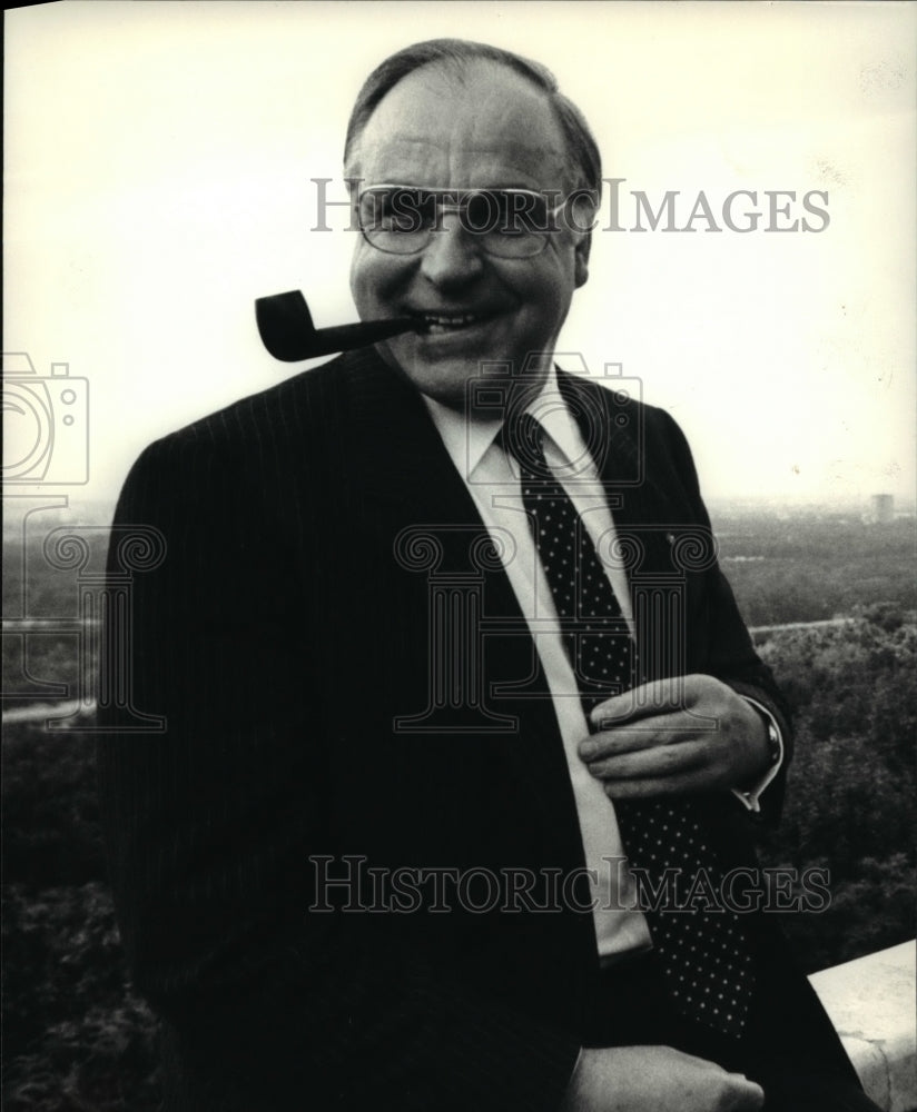 1986 Press Photo Dr Helmut Kohl Federal Chancellor Germany- Historic Images