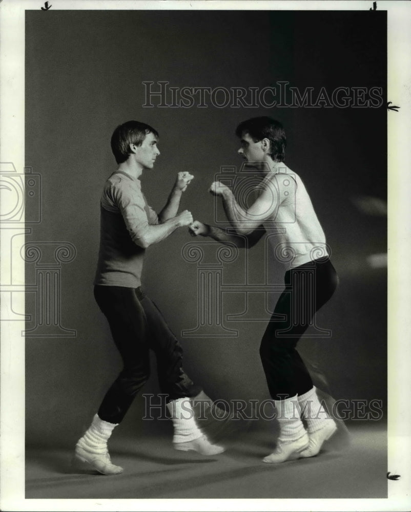 1986 Press Photo Terry Creach Steve Koedier Street Talk - cvp30107- Historic Images