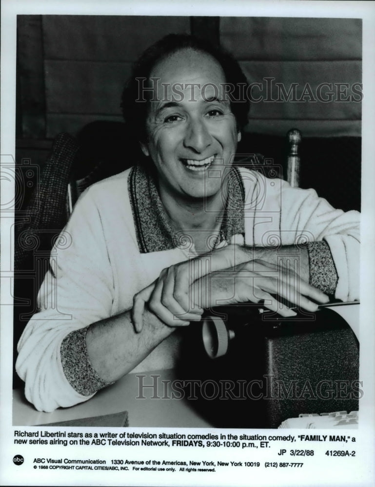1988 Press Photo Richard Libertini in Family Man - cvp30186- Historic Images