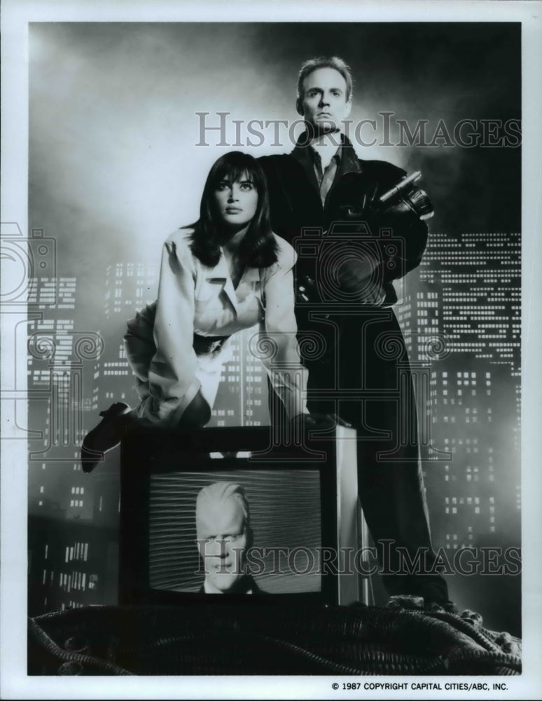 1987 Press Photo Cast of Max Headroom - cvp30306- Historic Images