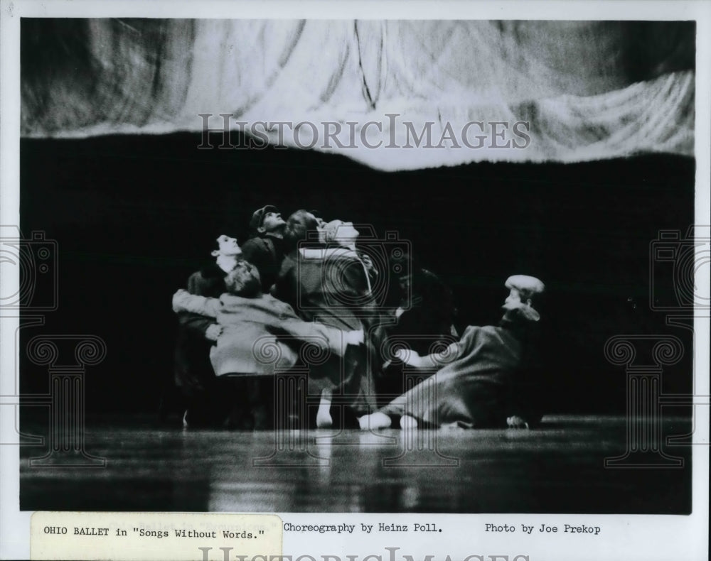 1984 Press Photo Ohio Ballet's Company in Songs Without Words - cvp30416- Historic Images