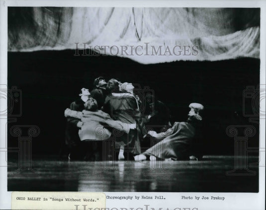 1984 Press Photo Ohio Ballet's Company in Songs Without Words - cvp30416- Historic Images