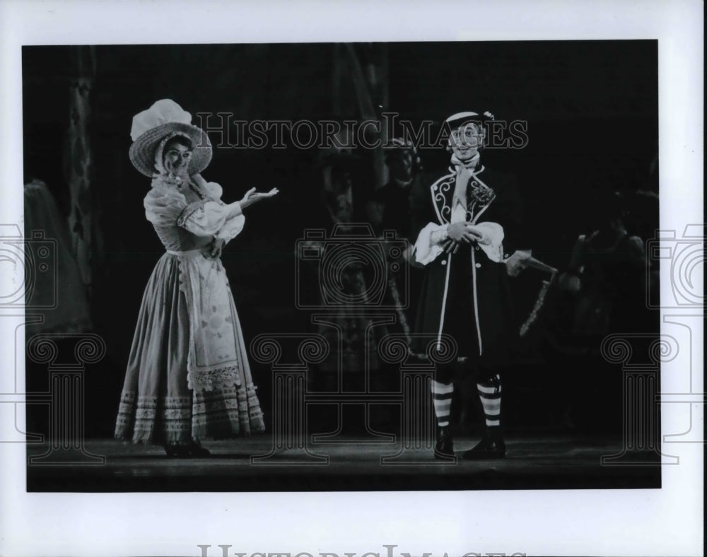 1988 Press Photo Company Members of Cleveland Ballet&#39;s Coppelia - cvp30420- Historic Images