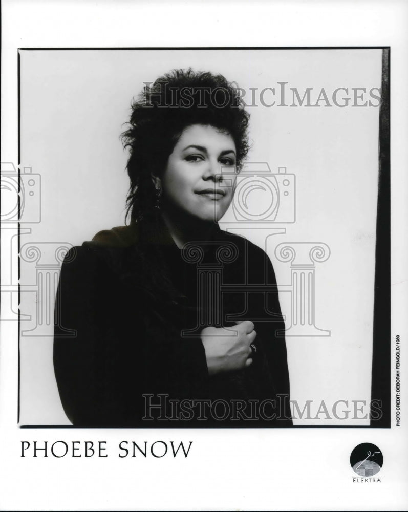 1989 Press Photo Phoebe Snow Folk Blues Singer Songwriter and Musician- Historic Images