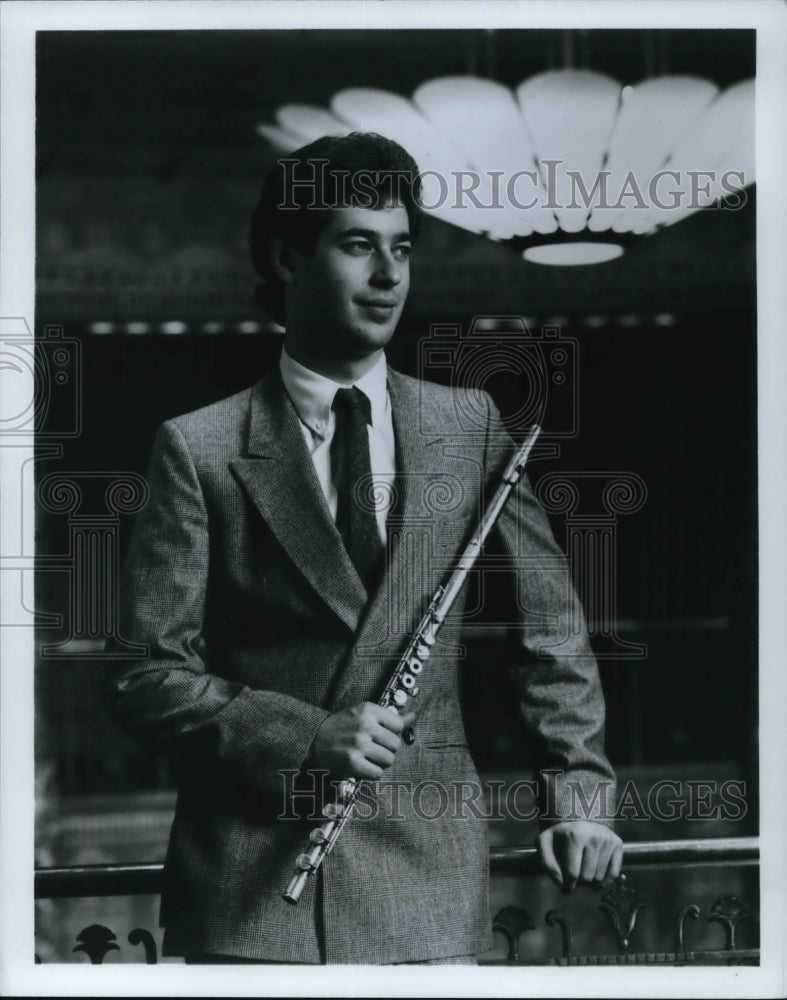 1987 Press Photo Jeffery Khaner Principal Flutist The Cleveland Orchestra- Historic Images