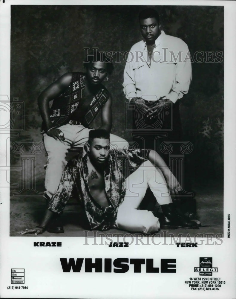 Press Photo Kraze, Jazz and Terk in Whistle - cvp30601- Historic Images