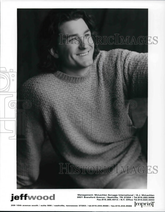 Press Photo Singer Jeff Wood - cvp30606- Historic Images