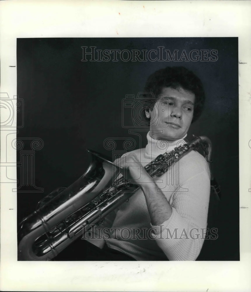 1982 Press Photo Trumbone player Ernie Krivda - cvp30710- Historic Images