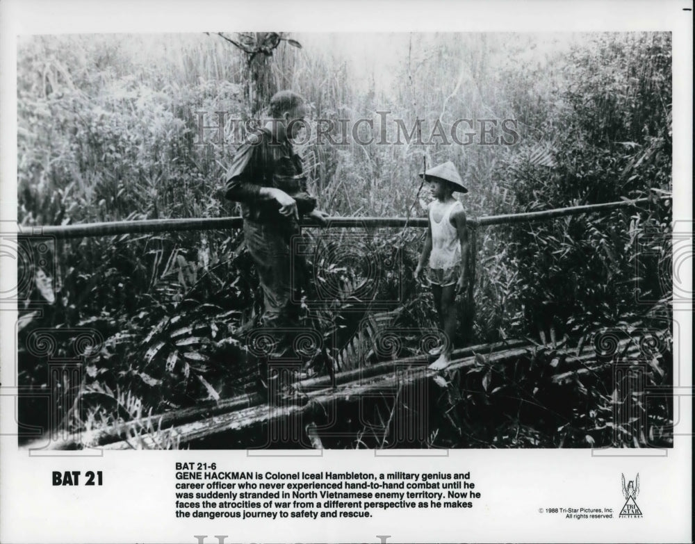1989 Press Photo Gene Hackman in Bat 21-4 - cvp30850- Historic Images