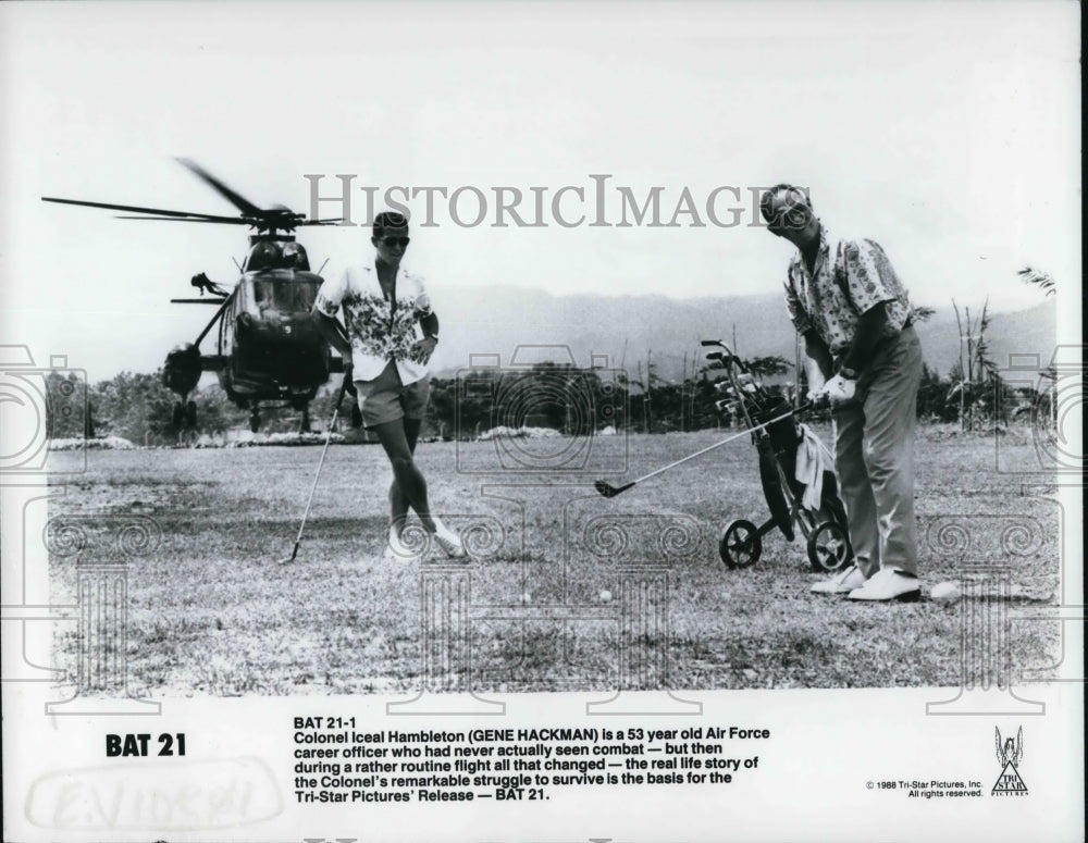 1989 Press Photo Gene Hackman in Bat 21-4 - cvp30851- Historic Images