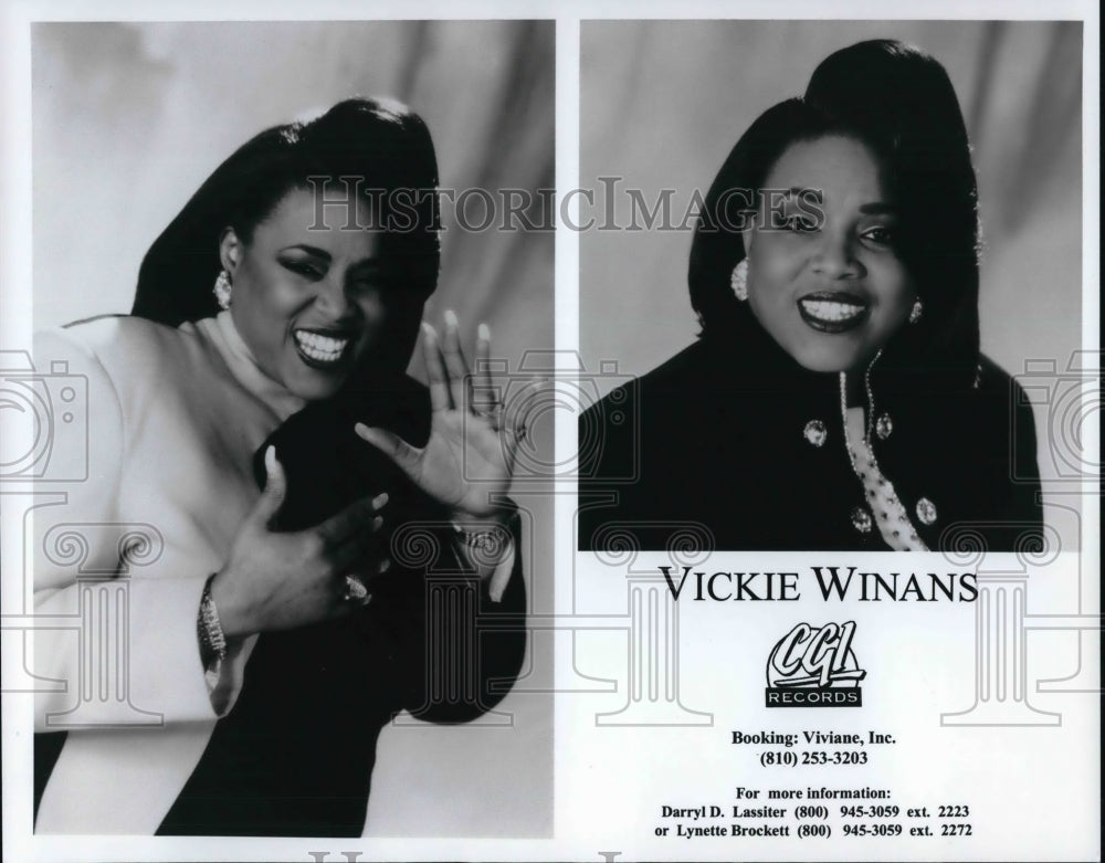 Press Photo Vickie Winans - cvp31064- Historic Images