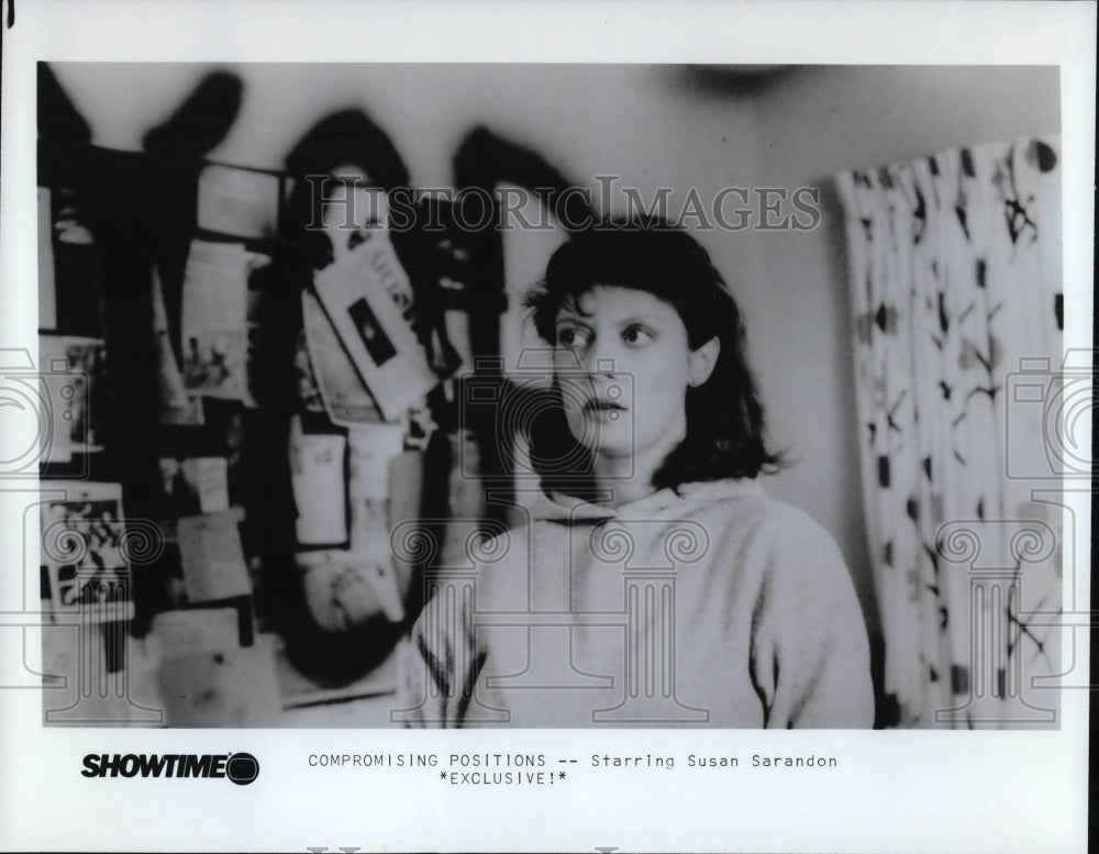 1986 Press Photo Susan Sarandon in Compromising Positions - cvp31069- Historic Images