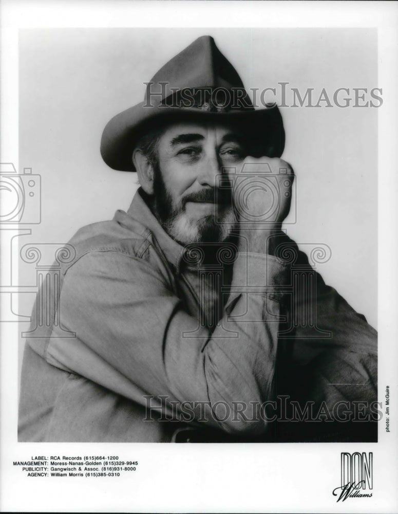 Press Photo Music Artis Don WIlliams - cvp31194- Historic Images