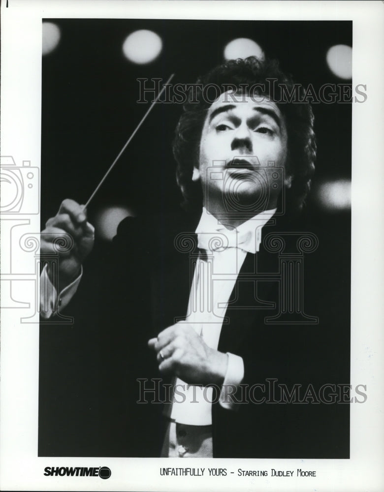 1986 Press Photo Dudley Moore in Unfaithfully Yours - cvp31789- Historic Images