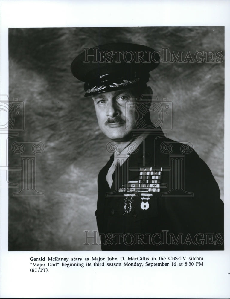 1989 Press Photo Gerald McRaney in Major Dad - cvp31882- Historic Images
