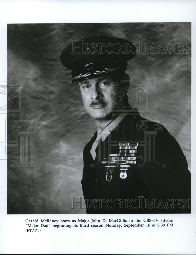 1989 Press Photo Gerald McRaney in Major Dad - cvp31882- Historic Images