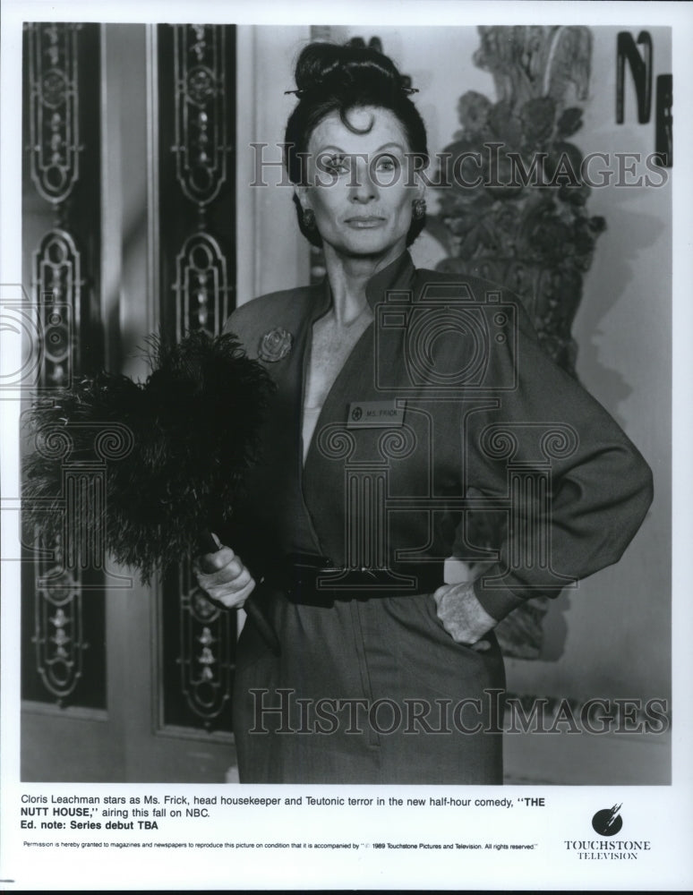 1989 Press Photo Cloris Leachman on The Nutt House - cvp32052- Historic Images