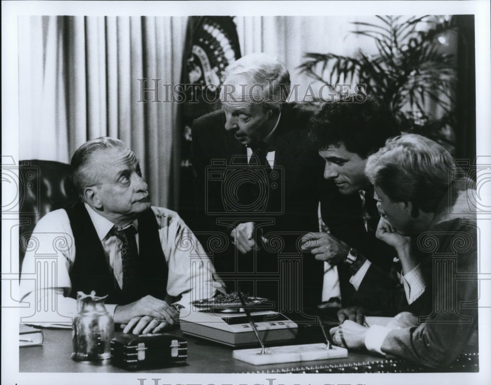 Undated Press Photo George C. Scott Conrad Bain Robin Thomas and Jack Blessing- Historic Images