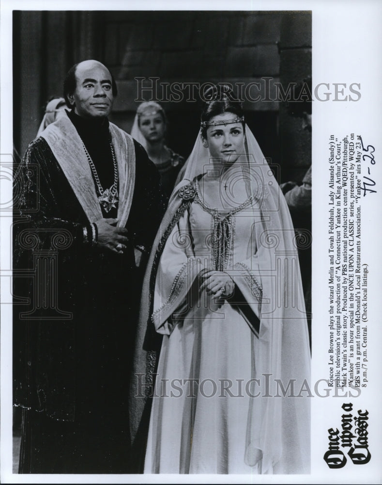Undated Press Photo Roscoe Lee Browne and Tovah Feldshuh in Once Upon a Classic- Historic Images