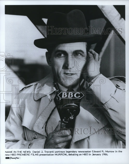 1986 Press Photo Daniel J. Travanti in Murrow - cvp32590- Historic Images
