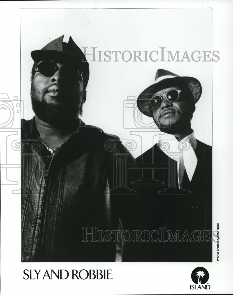 1989 Press Photo Lowell Sly Dunbar Robert Robbie Shakespeare Jamaican Duo- Historic Images