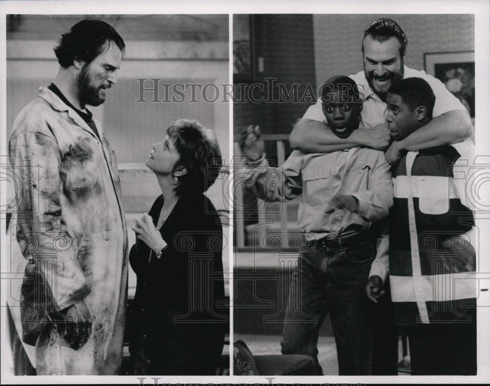 Undated Press Photo Richard Moll Cindy Williams Deon Richmond and Merlin Santana- Historic Images