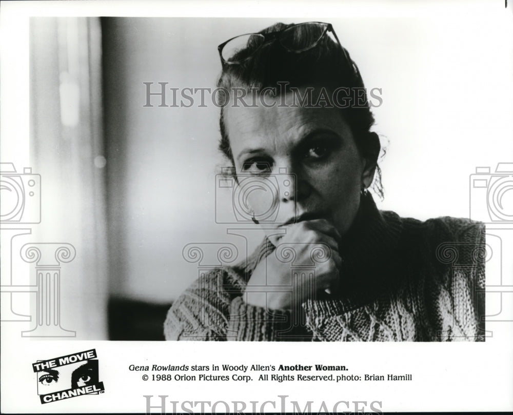 1988 Press Photo Gena Rowlands in Another Woman - cvp33368- Historic Images